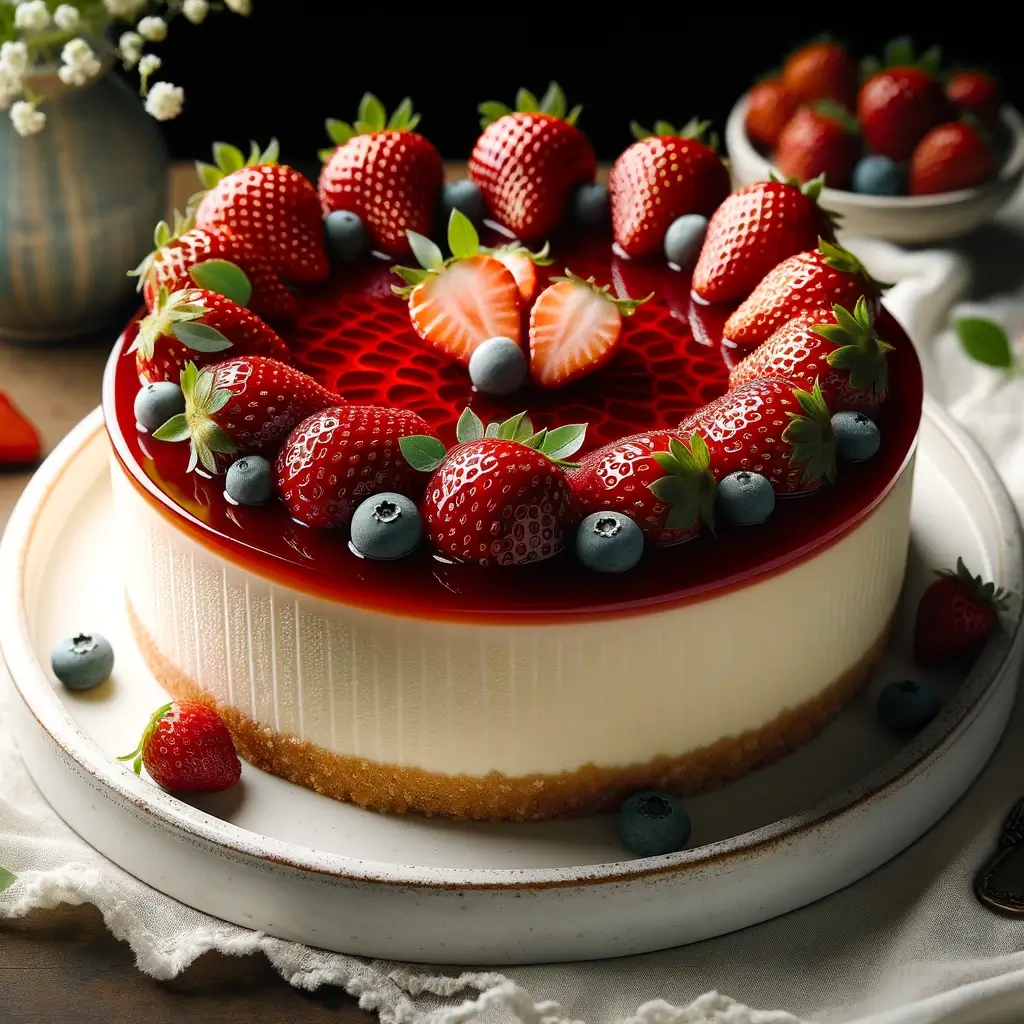 Cheesecake de Morango com Crosta 'Le Petit'